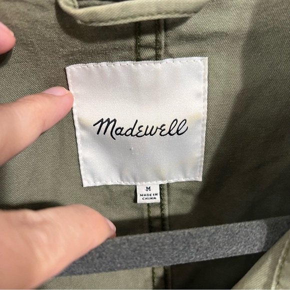 Madewell green cargo jacket size med - Picture 2 of 8